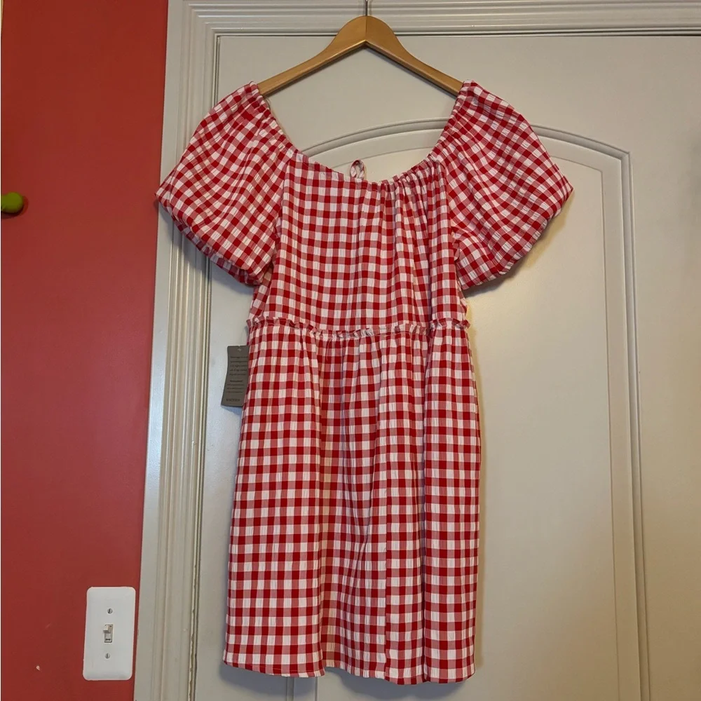 PETAL & PUP Medium Red Gingham Dress. NWT! - Picture 4 of 6